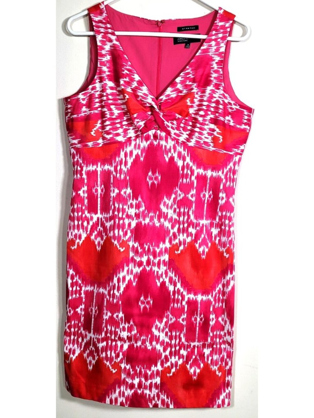Jones New York Signature Dress Women Size 10 Stretch Sleeveless